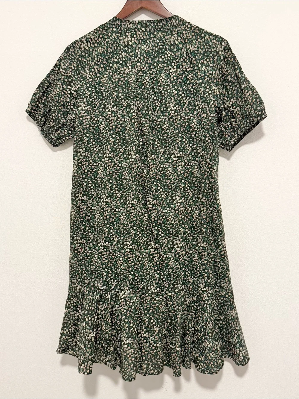 J. Crew Cotton Liberty Fabric Short Sleeve Dress Delilah Pockets Size XS Tall